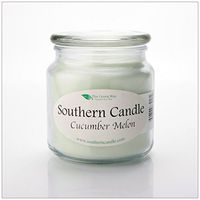 Cucumber Melon 16 oz Decorator Jar Natural Soy Wax Candle