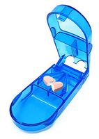 PillThing Deluxe Pill Cutter Splitter with Built in Pill Case