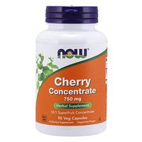NOW Supplements, Cherry Concentrate (Prunus serotina)750 mg, 10:1 Fruit Concentrate, 90 Veg Capsules