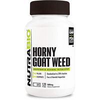 NutraBio Horny Goat Weed (500mg per Capsule, 120 Vegetable Capsules)