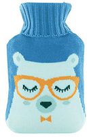 Premium Classic Rubber Hot Water Bottle with Cute Knit Safe Water-Filled 1 Liters#19
