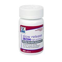 Quality Choice Iron High Potency Slow Release Tablets, 45mg, 60 Tabets Each (8)