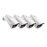 TMEZON 4 Pack OSD Menu AHD/TVI/CVI/VBS 960H Camera 2.0MP 1080P HD 4-in-1 2.8-12mm Varifocal Zoom 42IR LEDs Hybrid Surveillance Security Camera