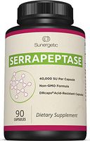 Premium Serrapeptase Enzyme Supplement – Helps Support Sinus Health – Powerful Serrapeptase Enzymes Formula – 40,000 SU Per Capsule- 90 Enteric Coated Serrapeptase Capsules