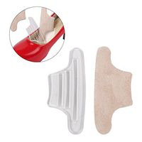ULTNICE Self Adhesive Abrasion-Resistant Blister-Resistant Back Heel Pads Soft Silicone Gel Anti-Skid Foot Care Back Heel Cushion (Beige)