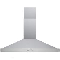 CAVALIERE Range Hood 30" Inch Wall Mount Stainless Steel Kitchen Exhaust Vent With 400 CFM, 3 Speed Fan & Push Button Control Panel LED lights