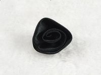50pcs Satin Roses Sewing/Wedding/Appliques/DIY Lots U Pick (Black)