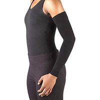 Ames Walker AW Style 716 Lymphedema Armsleeve w SoftTop 20 30 mmHg Small Black Manage Edema Swelling Post Mastectomy Conditions Comfortable Fabric