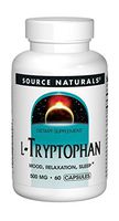 Source Naturals L-Tryptophan 500mg, 60 Capsules