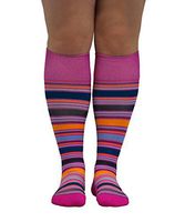 ATN Knee High Compression Socks- Class II (20-30 mmHg), Summer Stripe -Medium