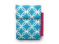 Colorful & Fun Womens Kingsize Fabric Cigarette Case with Lighter Pouch (Style 701C)