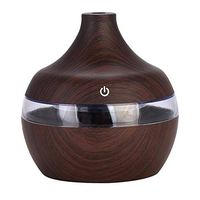 Acecor 300ml Wood Grain Ultrasonic Aromatherapy Oil Diffuser with Adjustable Mist Mode Waterless Auto Shut-off Humidifier