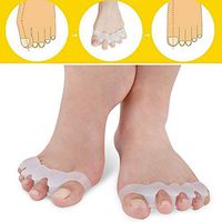 BITA 2Pcs/set Corrector Toe Protector Silicone Bunion Thumb Valgus Protector Preventing Blisters Nail Tools Foot Care Toe Separators
