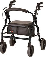 NOVA Zoom Rollator Walker with 20” Seat Height, Black