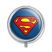 Superman Classic S Shield Logo Pill Case Trinket Gift Box