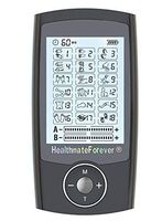 18 Modes Best Muscle Simulator tens EMS nmes Unit Machines Electric Electronic Pulse Massagers for Back Neck Shoulder Knee Legs, Body Pain tmj Replacement Pads Pro18AB HealthmateForever (Silver-)