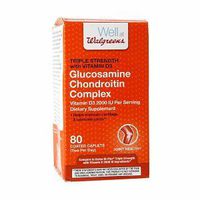 Walgreens Glucosamine Chondroitin Complex Triple Strength With Vitamin D3 Caplets, 80 ea