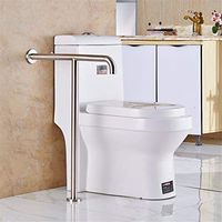 Echotang Toilet Handrail Non-Slip Stainless Steel Handrail Bathroom Safety Rail Grab Bar Support Frame for Pregnant, Elderly, Disabled Use