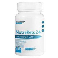 NutraKeto24 - Ketogenic Blend Fat Burner & Weight Loss Supplement for Men & Women | Improve Metabolism & Boost Energy Levels | 60 Capsules | Pack of 1