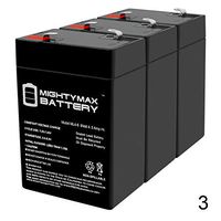 Mighty Max Battery ML4-6 - 6V 4.5AH Replacement Battery for CSB CP640-3 Pack Brand Product