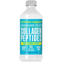 Collagen Peptides Hydrolyzed Liquid Concentrate 9000mg Hair, Skin, Nail Health Supplement Sugar Free Vitamin C 16 oz