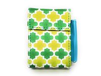 Colorful & Fun Womens Kingsize Fabric Cigarette Case with Lighter Pouch (Style 696C)