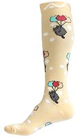A-Swift Compression Socks Women & Men 20-30mmhg - Suits Nurses, Maternity Pregnancy - Below Knee High (Kawaii Cats, Medium)