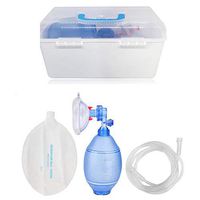 XKANG Manual PVC Bag Valve Mas Adult Ambu Bag, First Aid kit Tool Simple Breathing Apparatus (for Adult)