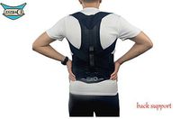 Back Brace Posture Corrector | Fully Adjustable Support Brace | Improves Posture and Provides Lumbar Support | for Lower and Upper Back Pain |Comfortable Elastic Back Belts 5Size (XXL)