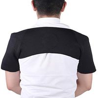 JM-Y Shoulder Brace for Men Women with Pressure Pad Double Shoulder Support Magnet self-Heating Moist Heat Therapy for Injury Rotator Cuff Pain Frozen Shoulder Dislocation