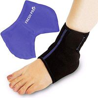 Foot Ankle Brace Wrap with Cold & Hot Ice Pack,Microwaveable, Freezable Flexi Reusable for Injuries, Pain Relief,Sprains,Muscle Pain,Bruises