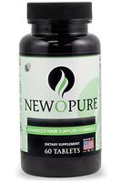 Newopure: Natural Hair Growth Vitamins, Repairs Hair Follicles, Stops Hair Loss, Blocks DHT, Stimulates New Hair Growth, Promotes Thicker, Fuller and Faster Growing Hair. Men & Women (30 Day Supply)