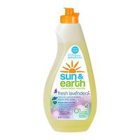 Sun & Earth Liquid Dish Soap, 22 fl oz, Lavender Scent