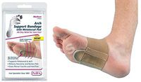 PEDIFIX Arch Support Compression Bandage with Metatarsal Pad P6002 Relieves Neuroma Bunion Heel Pain Plantar Fasciitis (Medium)