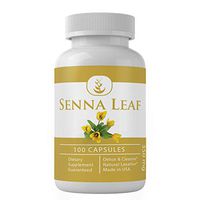 Senna Leaf Extract (100 Capsules, 350 mg Serving) by Pure Organic Ingredients, Detox & Cleanse, Anti-Inflammatory, Natural Laxative* (Packaging May Vary)