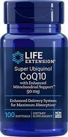 Life Extension Super Ubiquinol CoQ10 with Enhanced Mitochondrial Support, 50 mg, 100 Count