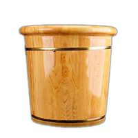 Foot Soak Tub，Foot Soak Barrel，Thicken Wooden Tub，Wooden Foot Bath Barrel，Solid Wood Foot Bath Tub，Solid Wood Foot Basin，Foot Spa Wooden Tub (Color : C)