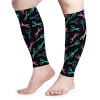 GmCslve Colorful Hairdresser Scissor Calf Compression Sleeve Leg Performance Support Shin Splint Calf Pain Relief