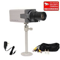 VideoSecu 700TVL Box Security Camera Built-in 1/3" Sony Effio CCD Home CCTV High Resolution with Power Supply, 6-60mm Vari-Focal Zoom Lens, Metal Bracket and Cable SC70 CSU