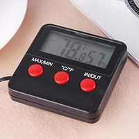 MSNDD Household Thermometer Hygrometer Digital LCD Display Reptile Tank Egg Incubator Digital Thermometer Hygrometer Monitoring Tester