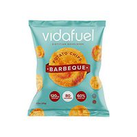 VidaFuel Healthy Snack Chips, Kidney Friendly, Heart Healthy, Dietitian Developed, Low Calorie, Low Fat, Low Sodium, Barbeque Flavor, 0.7 Ounce Bag, Pack of 24