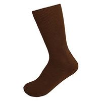 Diabetic 100% Cotton Non Binding Medical Women's Brown Socks size: 8-9