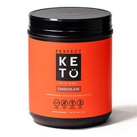 Perfect Keto Pure Whey Protein Powder Isolate Delicious 100% Grass Fed Low Carb Meal Replacement Shake No Artificials, Gluten Free, Soy Free, Non-GMO (Chocolate)