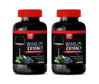 Immune Support Supplement - Wine Extract ANTIOXIDANT Complex - resveratrol Heart Health - 2 Bottles 120 Capsules