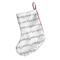 Guitar Sheet Music Notes Fashion Xmas Socks Hanging Decoration Candy Bag Party Holiday Christmas Santa Claus Home Decor Gift