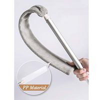 Dust Cleaner, Retractable Gap Dust Cleaning Artifact, Good Grips Microfiber Cleaning Brush, Removable and Washable Telescopic Dust Collector for Home Bedroom Kitchen (Gray)