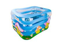 ZMM® Inflatable Bathtub, Baby Swimming Pool Family Child Inflatable Bathtub Baby Bathtub Swimming Pool Insulation Bathtub Four Rings 120x105x75cm