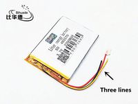BIHUADE 3 line 3.7V 405570 2200MAH Lithium Polymer Li-Po Rechargeable Battery for DIY Mp3 MP4 MP5 GPS