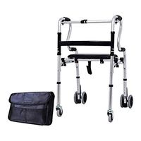 JJZXPJ Walkers for Seniors，Standard Walkers Foldable Lightweight Aluminum Adult Walkers with Seat Walking Frame Walking Aid Fit for The Elderly & Handicap