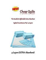 150ct 23x36" Cheap Quilted Incontinence Economy Pads Extra Absorbent Bed-Furniture Protector Pads